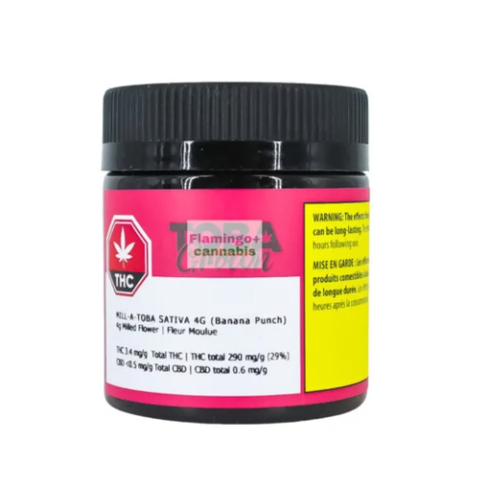 Toba Grown Mill A Toba Milled Sativa Flower 4G